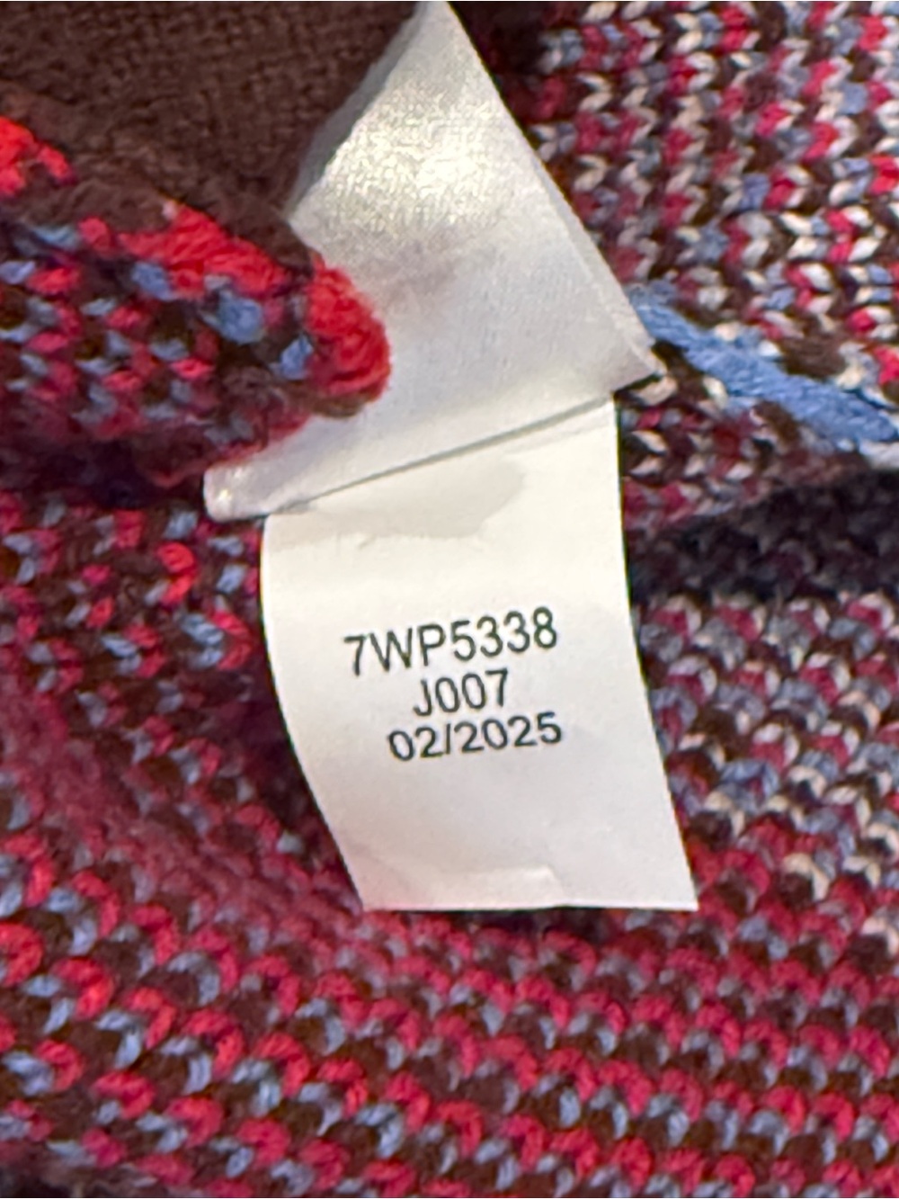 Lucky Brand Aztec Print Shawl Collar Cardigan Brown Red Blue M - Picture 10 of 10